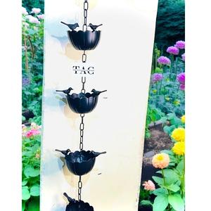 Chaîne de pluie suspendue pour la décoration de la maison et du jardin, alternative élégante au gouttière, ajoutant beauté et fonctionnalité aux espaces extérieurs - Product Image 6