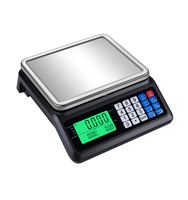Balanza electrónica de 30kg, balanza de precios, peso de alimentos, pantalla LCD, balanza de precios