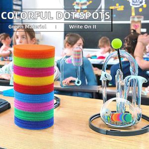 Marcadores de Puntos Autoadhesivos de Nailon Coloridos con Cierre de Gancho y Bucle para Alfombras, Ideales para la Educación Escolar - Product Image 2