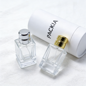 Flacon de parfum vide en verre épais de qualité supérieure, carré, 30 ml, 50 ml, 100 ml, avec vaporisateur et bouchons originaux, vente en gros - Product Image 4