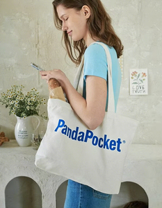 Tùy chỉnh của riêng bạn mua sắm túi vải cotton <span class=keywords><strong>Tote</strong></span> Túi trống calico Shopper túi với logo in - Product Image 5