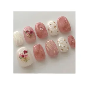 Senboma Nail Supplier Waterproof Fake Nails Fashion Short Japan Wearable Press On Nail