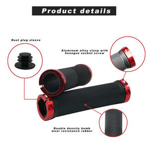 RIDERACE Bicycle Handlebar Cover Scooter Bike Durable Anti-slip Rubber Comfortable Handle <strong>Bars</strong> With <strong>Bar</strong> <strong>End</strong> Outdoor Parts Grips - Product Image 5