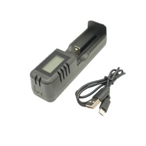 Зарядное устройство <span class=keywords><strong>USB</strong></span> Type-C с ЖК-дисплеем, 1 слот для перезаряжаемой батареи, с фонариком и микрофоном - Product Image 3