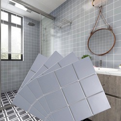 陶瓷釉面哑光方形马赛克瓷砖防滑6毫米厚现代简约设计适合浴室厨房泳池墙壁 - Product Image 4