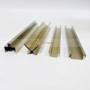 Perfil Metálico de Acero Inoxidable con Acabado PVD en Forma de U, T, Z, L, C, Tamaños Personalizados para Decoración de Paredes y Ventanas de Apartamentos, Duradero, Impermeable y Fácil de Instalar - Product Image 4