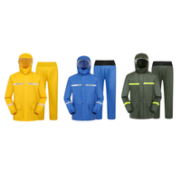 Ensemble imperméable réfléchissant pour livreurs - Veste et pantalon de pluie Haidilao pour le personnel de livraison