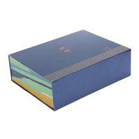 Individuell Bedruckte Farbige Karton-Faltbox mit Magnetverschluss Luxuriöse Buchförmige Starre Papierbox