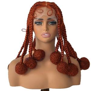 Cabello de bebé tejido a mano de fibra sintética de alta temperatura para mujer, trenza de <span class=keywords><strong>dos</strong></span> hebras, pequeña peluca completa Africana transfronteriza transparente - Product Image 1