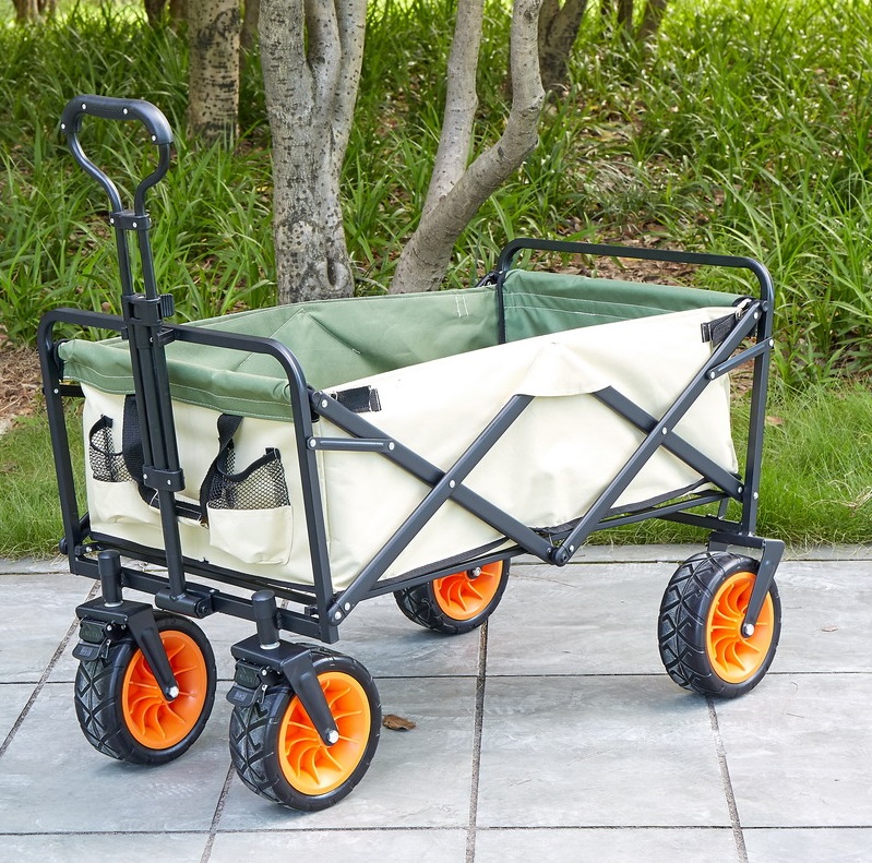 Складная тележка для пикапа, сверхпрочная Складная УНИВЕРСАЛЬНАЯ ТЕЛЕЖКА для пикапа, вездеходная тележка для патио, сада, пляжа