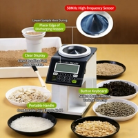 Alat Ukur Kadar Air Biji-bijian Digital Portabel, Rentang 1-40%, 56 Varietas, Penganalisis Kelembapan, Layar LCD Berwarna