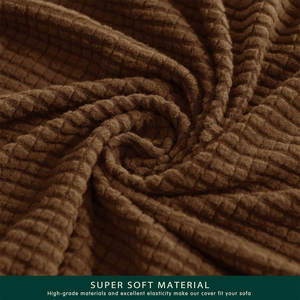 ปลอกโซฟา5ชิ้นผ้าคลุมโซฟา2ที่นั่งมีพนักพิงและเบาะแยก2ชิ้นพร้อมแถบยางยืดผ้าสแปนเด็กซ์ - Product Image 2