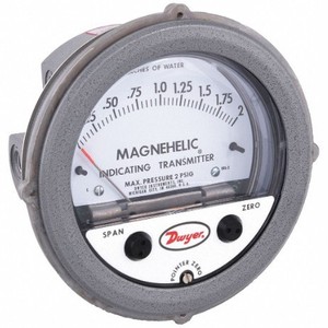 Transmetteur de pression différentielle Dwyer Magnehelic série 605, 0,5 po H2O, surveillance CVC - Product Image 3