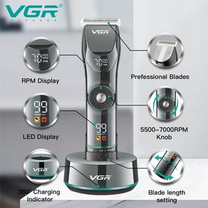 เครื่องตัดผม <span class=keywords><strong>VGR</strong></span> V256 รุ่นมืออาชีพ <span class=keywords><strong>แบ</strong></span>บชาร์จไฟได้ พร้อมแบต<span class=keywords><strong>เต</strong></span>อรี่ลิเธียม - Product Image 5