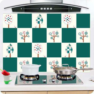 Cartoon <b>Kitchen</b> Wall <b>Stickers</b> Self-Adhesive Anti-Oil Smoke Resistant Matte Varnishing Tile <b>Stickers</b> For Home Decor - Product Image 1