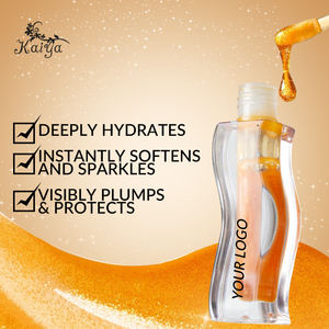 Logotipo personalizado labios regordetes cosmético vegano Ultra humedad claro nutre el tratamiento de labios brillante calmar la sequedad brillo miel aceite de labios - Product Image 2