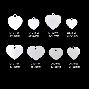 Màng Bảo Vệ Thẻ Pet Thẻ Id Chó Thăng Hoa Màu Trắng Quà Tặng Doanh Nghiệp Kim Loại Thẻ Pet Phổ Biến Bằng Nhôm Hình Động Vật Phổ Biến Nhiều Kích Cỡ - Product Image 3