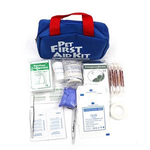 Sac médical d'urgence pour animaux de compagnie personnalisé en usine, trousse de premiers soins pour chien Molle, accessoires pour animaux de compagnie, kit de sécurité pour animaux de compagnie, bleu - Product Image 1