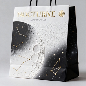 Bolsas de Papel Kraft Blancas Personalizadas con Asas para Compras y Empaque de Regalos - Product Image 4