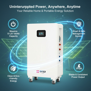 Batería de Litio Híbrida Ginza Solar de 10000 Ciclos, 51.2V 330Ah 16.896kWh, Paquete de Almacenamiento de Energía para el Hogar - Product Image 3