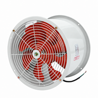 Ventilateur axial monophasé 220V 50Hz 60Hz, ventilateur de conduit axial 400mm 0.75kW pour projets de mise en conformité avec les réseaux électriques locaux