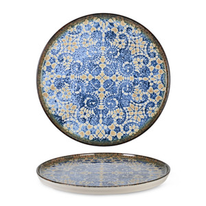 Plato de Cena Apilable Rinart Bluet con Impresión Digital, Porcelana Fina, 26 x 1.7 h cm, para Suministros de Restaurantes y Hoteles, Vajilla al por Mayor - Product Image 1