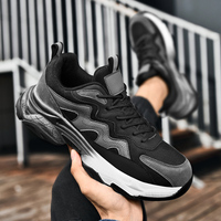 Chaussures de sport tendance de luxe pour hommes 2024, plateforme, grande taille 48, baskets antidérapantes de haute qualité, style chunky, printemps-automne