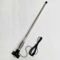 Nouvelle antenne de véhicule tout-terrain, antenne décorative épaissie, installation sans perte, pare-chocs avant, noir/argent