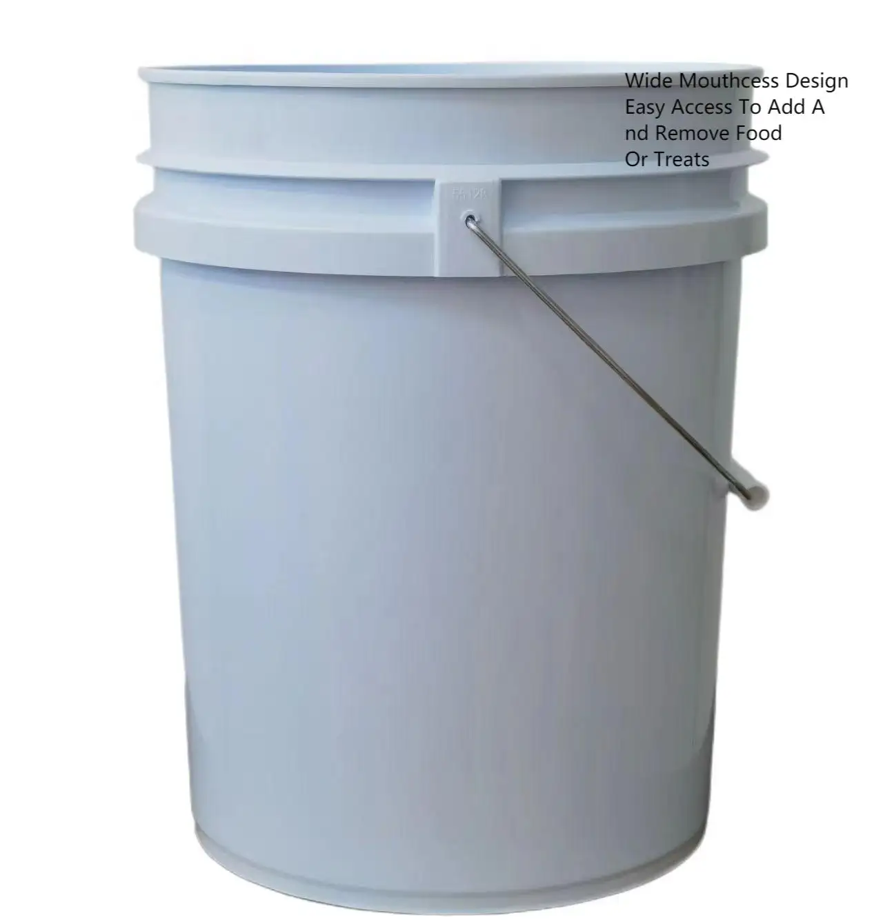 Secchio da 5 galloni con manico confortevole secchio in plastica resistente contenitore facile da pulire perfetto per la pulizia della casa contiene