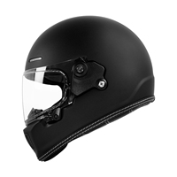 Casque de moto intégral, FR-1 DOT/ECE approuvé rétro casques de sécurité de course de moto avec visière transparente pour adultes femmes hommes