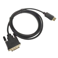 Kabel DFX DP ke DVI 6FT Berlapis Emas DP ke DVI-D 1080P 60Hz dengan Chipset Terbaik untuk Monitor PC Proyektor Tersedia di Stok