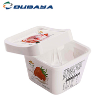 Recipiente de plástico PP iml para taza de yogur, para helado, ecológico, reciclado