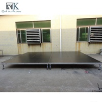 Scène portable réglable en hauteur, plateforme de scène pour événements avec podium en aluminium, prix d'usine pour les spectacles