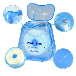 Hilo dental encerado con sabor a menta de 50 m/55 yardas para dientes limpios y encías saludables - Product Image 2