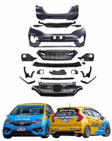 Kit carrosserie RS Style pour Honda Fit : Pare-chocs avant et arrière, jupes latérales et spoiler (2004-2020)