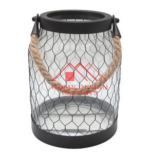 Linterna de vela de Metal de Color recubierto de polvo de marfil para el hogar, hoteles y restaurantes, decoración de hierro, vela votiva para decoración de boda - Product Image 5