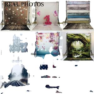 Autunno foresta 3D vinile sfondo di fotografia sfondo di legno ponte stampato con Computer in Studio foto - Product Image 1