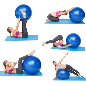Factory Sale Fitness PVC Pilates Yoga Balance <strong>Ball</strong> 55cm 65cm 75cm Colorful Anti Burst Soft <strong>Exercise</strong> Gym Yoga <strong>Ball</strong> - Product Image 4