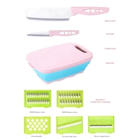 9-In-1 Snijplank Opvouwbaar Fruit En Groente Filter Bassin Snijmachine Cutter Camping Snijplank Set Keuken Klein Gereedschap