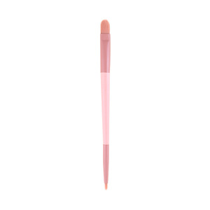 Brocha de Maquillaje Rosa de Doble Punta, Fibras Sintéticas, Mango de Madera, para Sombras de Ojos, Labios y Delineador, Origen Cangzhou - Product Image 3