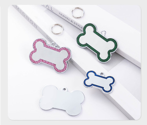 Thẻ <span class=keywords><strong>ID</strong></span> vật nuôi kim loại khắc có thể tùy chỉnh với cá nhân hóa trở lại cho chó (tên và số) - Product Image 4