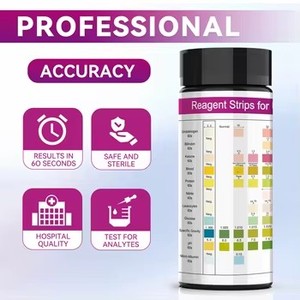 <span class=keywords><strong>Strisce</strong></span> Reattive per Urina Jilin HongYi URS-11MA 11-in-1, Rilevazione di Microalbumina, <span class=keywords><strong>Diabete</strong></span> e Infezioni Urinarie, 100 <span class=keywords><strong>Strisce</strong></span> per Confezione, Certificato CE - Product Image 4