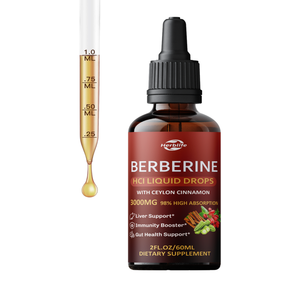 OEM / ODM Berberine HCl Liquid Drops 98% High Absorption Ceylon Cinnamon <b>Liver</b> Support Immunity Booster Dietary <b>Supplement</b> - Product Image 1