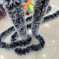 Bandeaux décoratifs de Noël vert foncé et blanc, 2 mètres, pour sapin de Noël, décoration murale DIY, bande de fleurs décoratives