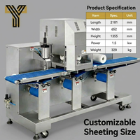 Industrial-Grade Electric Dough Rolling Press Machine Automatic Variable Thickness Control (0.3-5mm) High Capacity Bakery