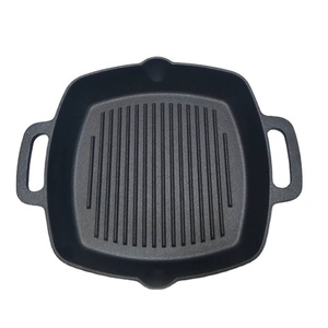 Vente en gros de poêles à griller en fonte émaillée antiadhésive de haute qualité gril carré barbecue poêle à griller de cuisine en fonte - Product Image 3