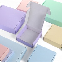 Boîte cadeau en papier kraft biodégradable et recyclable avec logo personnalisé, boîte d'expédition en carton ondulé, boîte postale pour bijoux, boîte d'emballage pour l'expédition