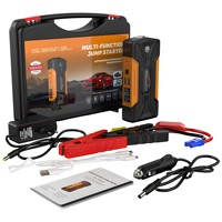 QY QC-GJ-025 Démarreur de secours automobile 1000A Grande Capacité, Lanceur de batterie extérieur, Chargeur numérique, Marteau de sécurité 3000+