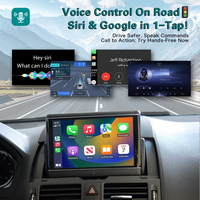 Interface sans fil MMI CarPlay Android Auto pour Mercedes Benz Classe C W204 NTG4.0 2007-2010 Plug & Play Mirror Link Commandes OEM