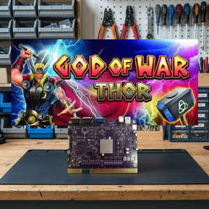 Machine de jeu d'arcade verticale Thor avec écran tactile, fonctionnant à monnayeur, God War Fusion Fish, sortie VGA en anglais, marque FRO - Product Image 3